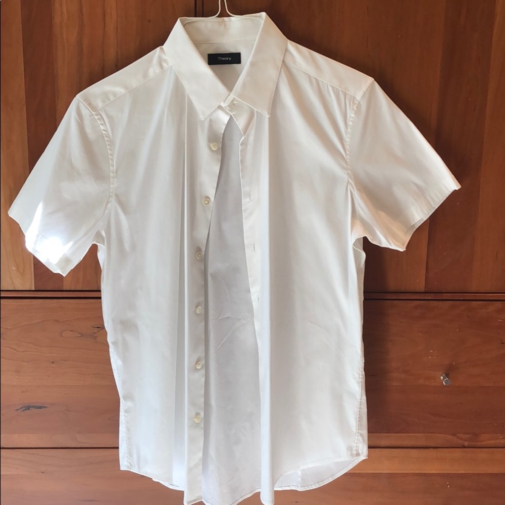 Theory short sleeved button down shirt
